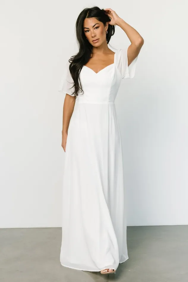 Women Bridal Baltic Born Sierra Sweetheart Maxi Dress White