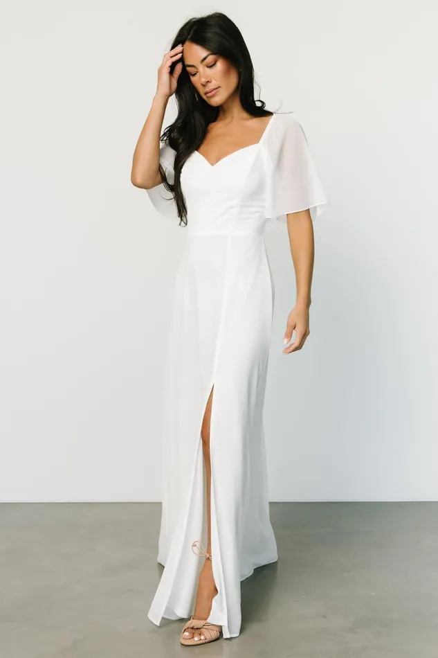 Women Bridal Baltic Born Sierra Sweetheart Maxi Dress White