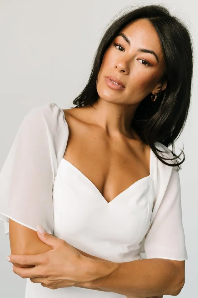 Women Bridal Baltic Born Sierra Sweetheart Maxi Dress White