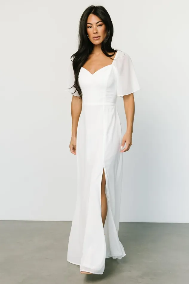 Women Bridal Baltic Born Sierra Sweetheart Maxi Dress White