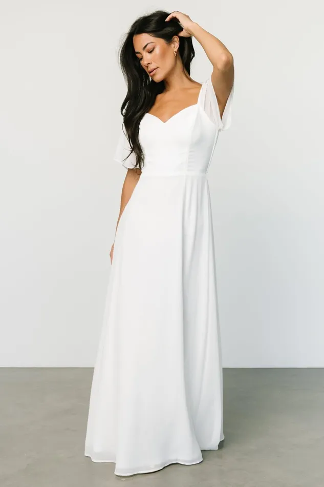 Women Bridal Baltic Born Sierra Sweetheart Maxi Dress White
