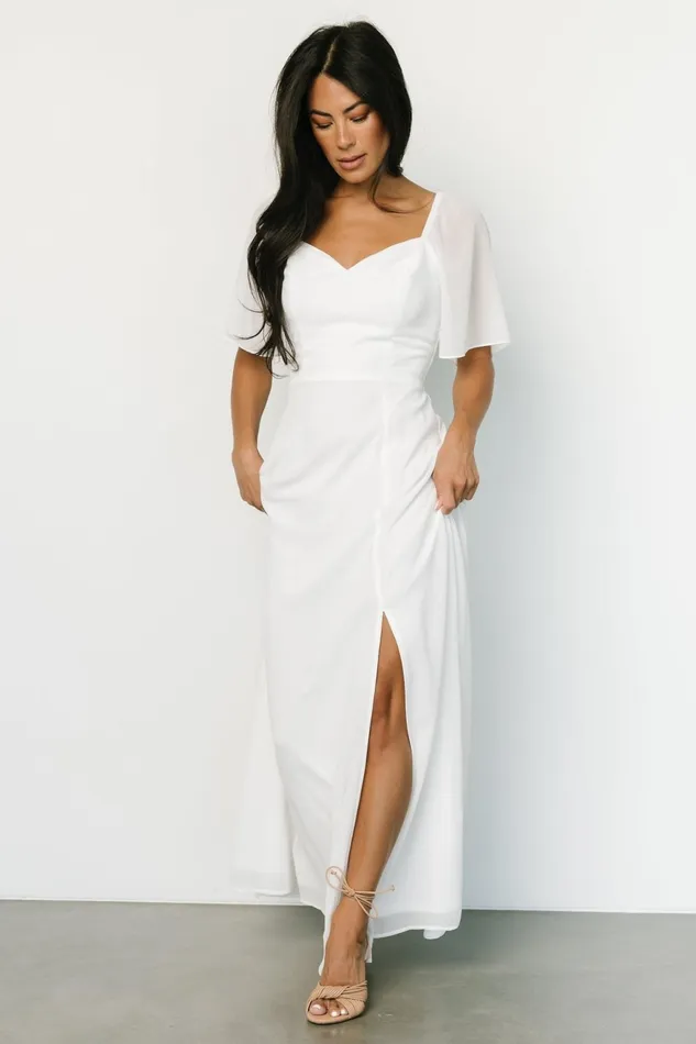 Women Bridal Baltic Born Sierra Sweetheart Maxi Dress White