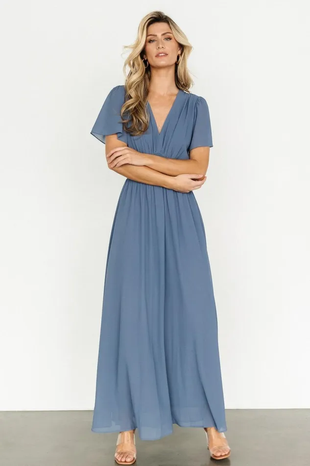 Women Bump Friendly Baltic Born Birdie Maxi Dress Whisper Blue Women Bump Friendly Baltic Born Birdie Maxi Dress Whisper Blue