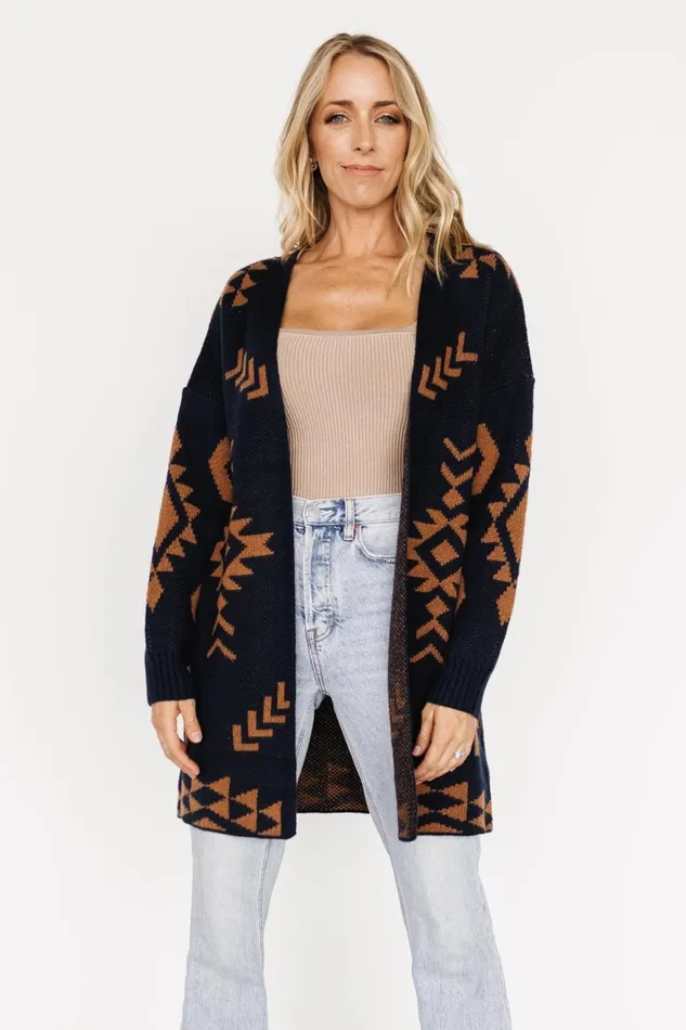 Women Cardigans Baltic Born Hays Oversized Cardigan Navy Camel Women Cardigans Baltic Born Hays Oversized Cardigan Navy Camel