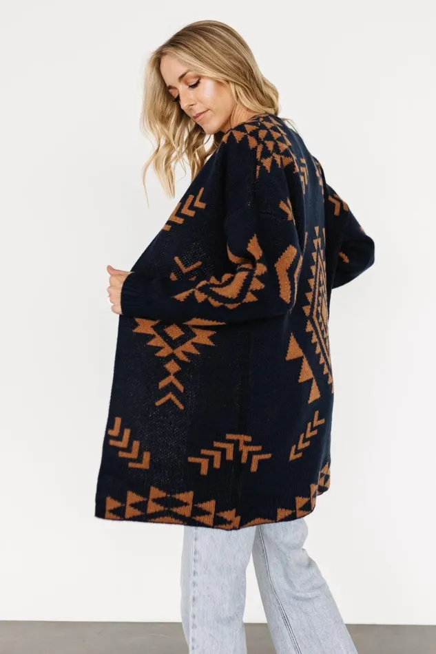 Women Cardigans Baltic Born Hays Oversized Cardigan Navy Camel Women Cardigans Baltic Born Hays Oversized Cardigan Navy Camel