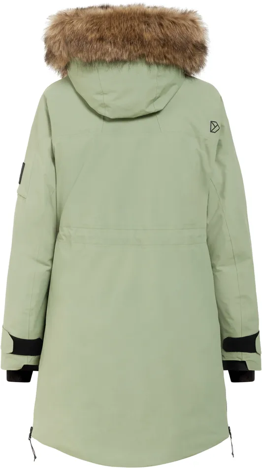 Women Ceres Parka Light Moss Didriksons Autumn Jackets