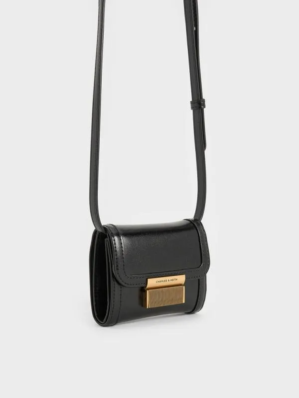 Women Charlot Wallet 8211 Black CHARLES and KEITH Small Wallets