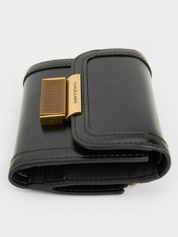 Women Charlot Wallet 8211 Black CHARLES and KEITH Small Wallets
