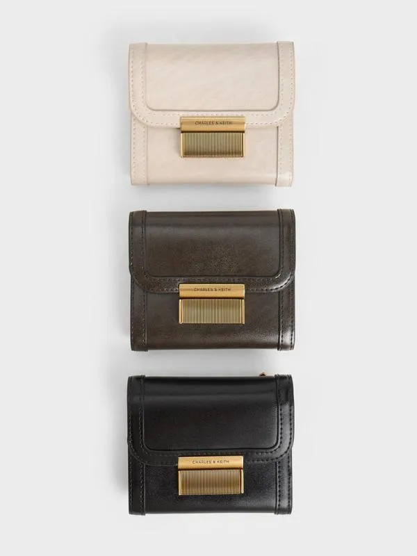 Women Charlot Wallet 8211 Black CHARLES and KEITH Small Wallets