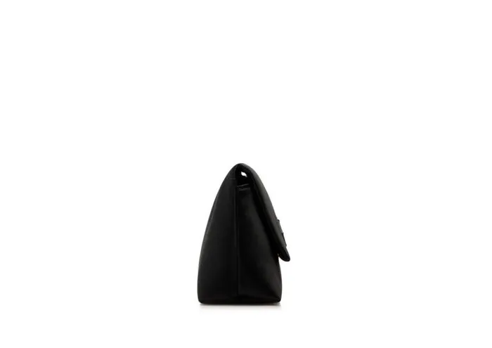Women Clutches Tom Ford Satin Label Mini Chain Bag Black