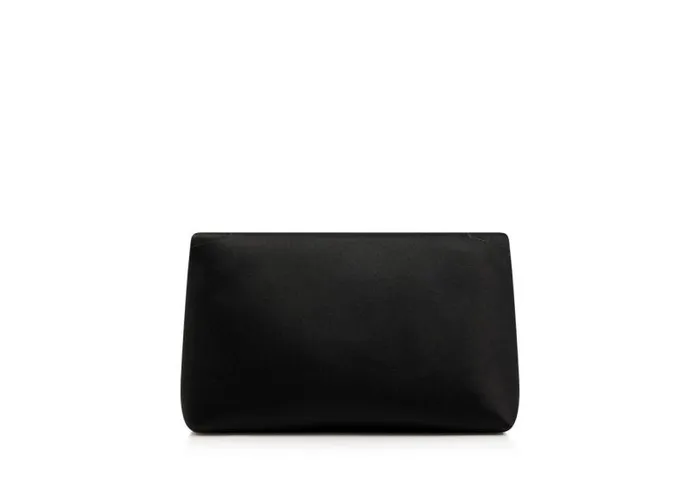 Women Clutches Tom Ford Satin Label Mini Chain Bag Black