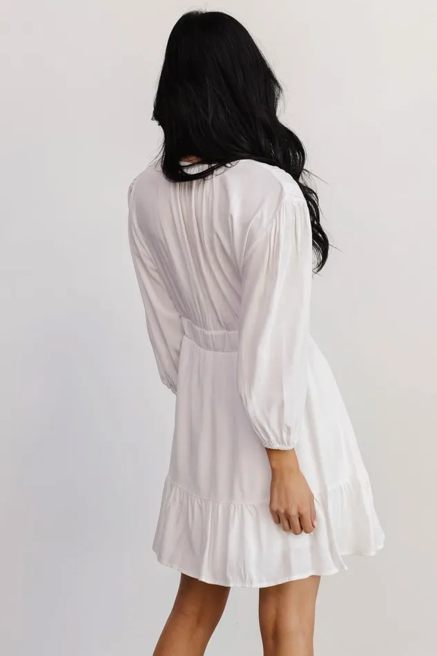 Women Cover Ups Baltic Born Amelia Boho Mini Dress Off White