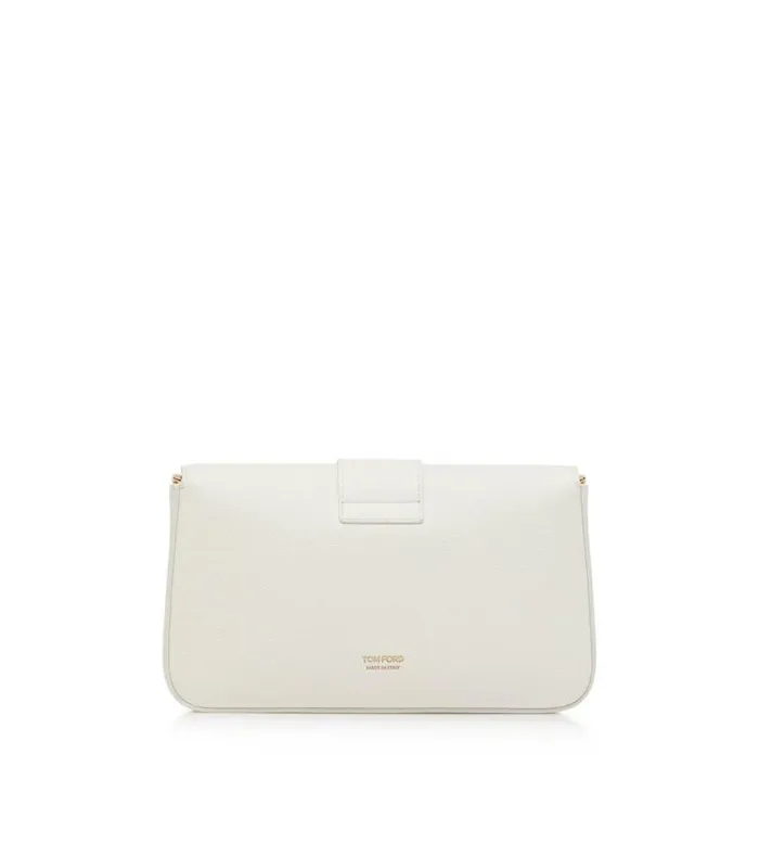 Women Cross Body Bags Tom Ford Grain Leather Tf Chain Shoulder Bag Chalk
