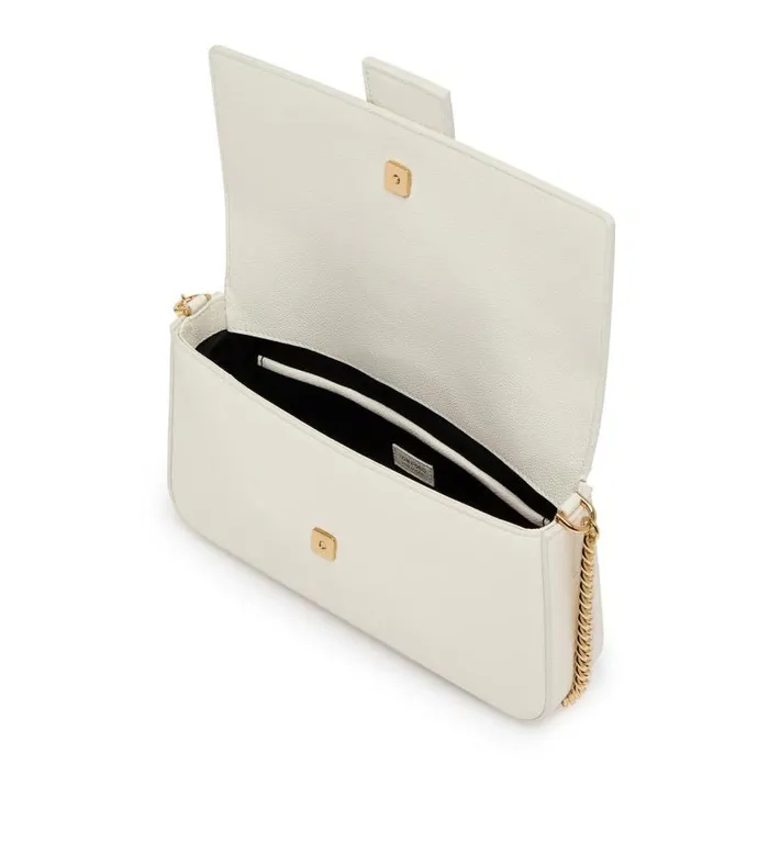 Women Cross Body Bags Tom Ford Grain Leather Tf Chain Shoulder Bag Chalk