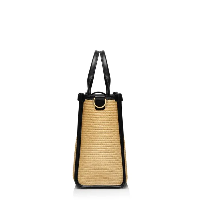 Women Cross Body Bags Tom Ford Raffia Tara Medium Top Handle Natural Black Women Cross Body Bags Tom Ford Raffia Tara Medium Top Handle Natural Black