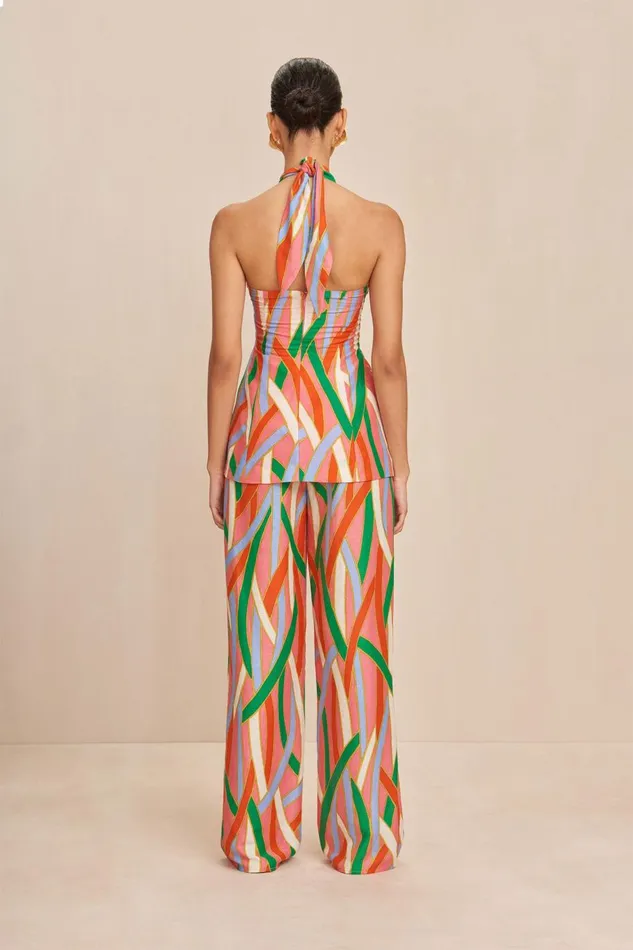 Women Cult Gaia Bottoms LANE PANT 8211 VINTAGE STRIPE PRINT