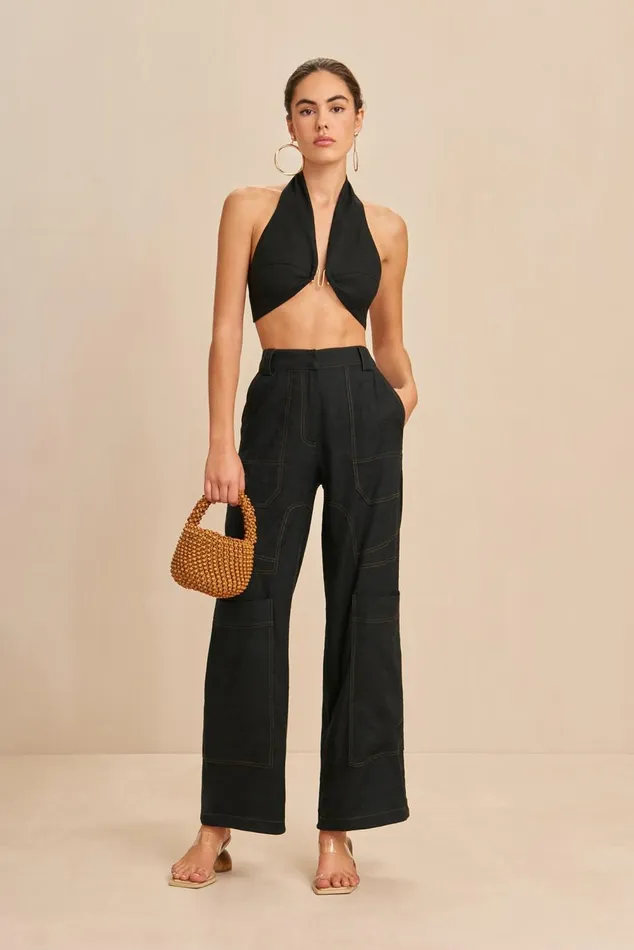 Women Cult Gaia Bottoms WYNN PANT 8211 BLACK