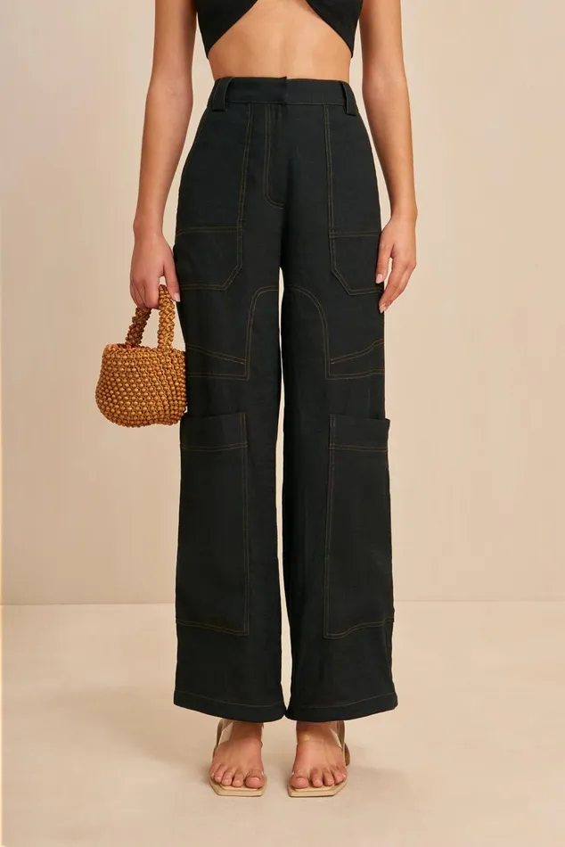 Women Cult Gaia Bottoms WYNN PANT 8211 BLACK Women Cult Gaia Bottoms WYNN PANT 8211 BLACK