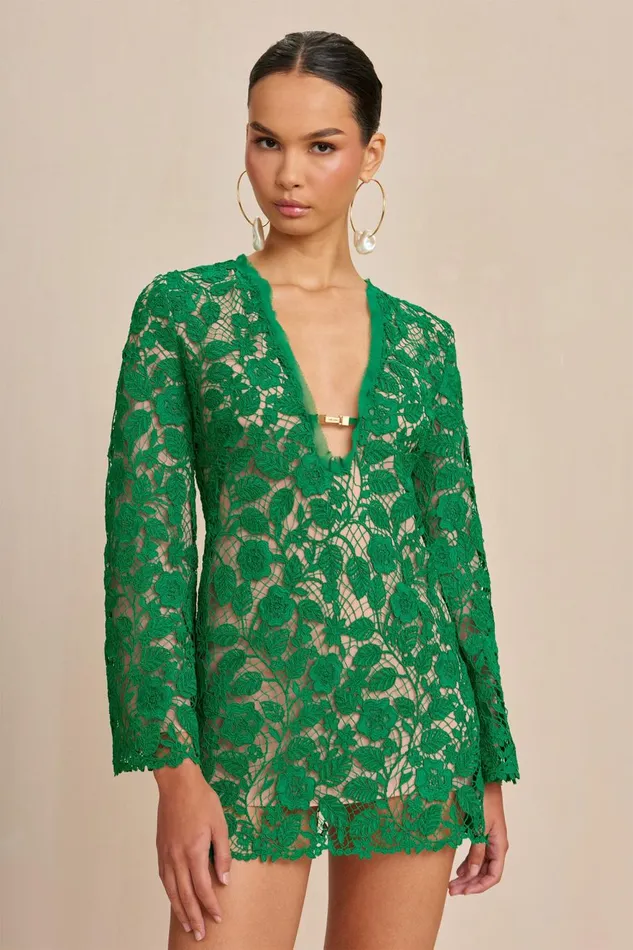 Women Cult Gaia Dresses ANIYA DRESS 8211 MALACHITE