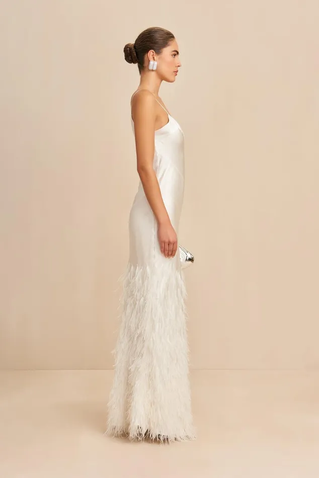 Women Cult Gaia Dresses HANSAL GOWN 8211 OFF WHITE Women Cult Gaia Dresses HANSAL GOWN 8211 OFF WHITE