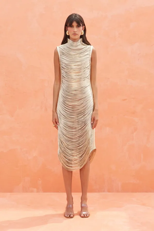 Women Cult Gaia Dresses HEIDI DRESS 8211 GOLD