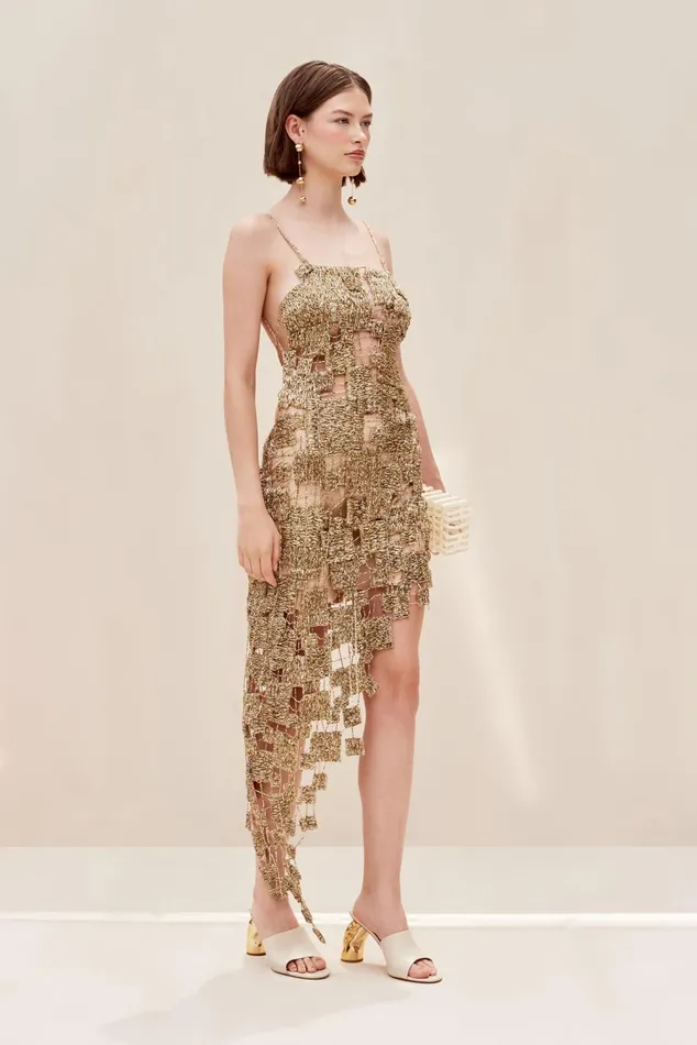 Women Cult Gaia Dresses LYANA GOWN 8211 CHAMPAGNE