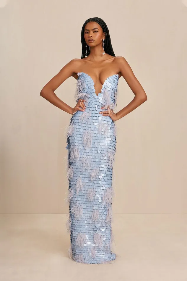 Women Cult Gaia Dresses NIRA GOWN 8211 MARINE
