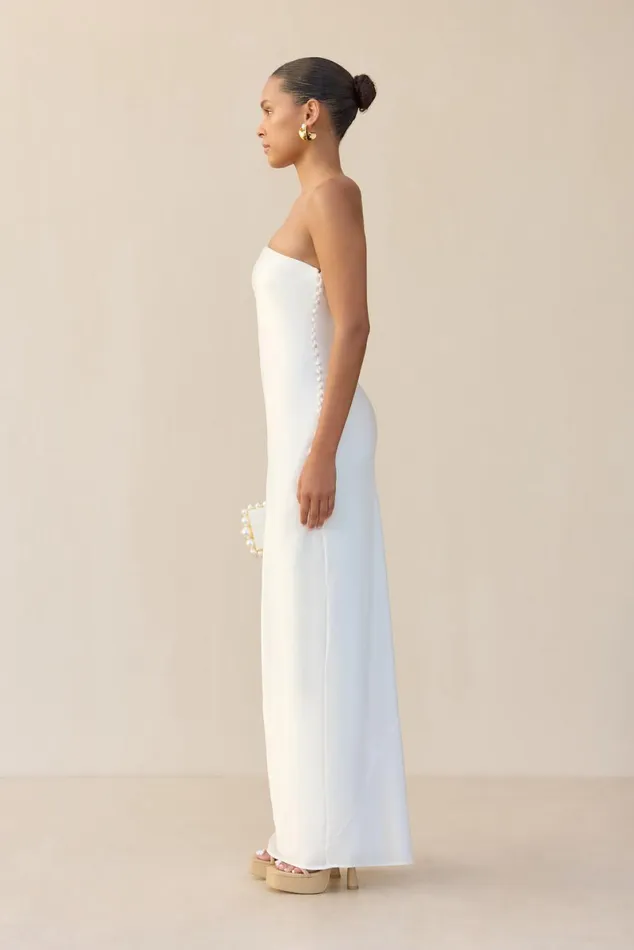 Women Cult Gaia Dresses PERLA GOWN 8211 OFF WHITE Women Cult Gaia Dresses PERLA GOWN 8211 OFF WHITE