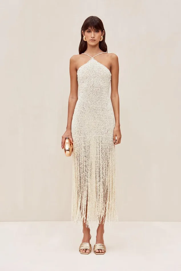 Women Cult Gaia Dresses WARRIN GOWN 8211 OFF WHITE