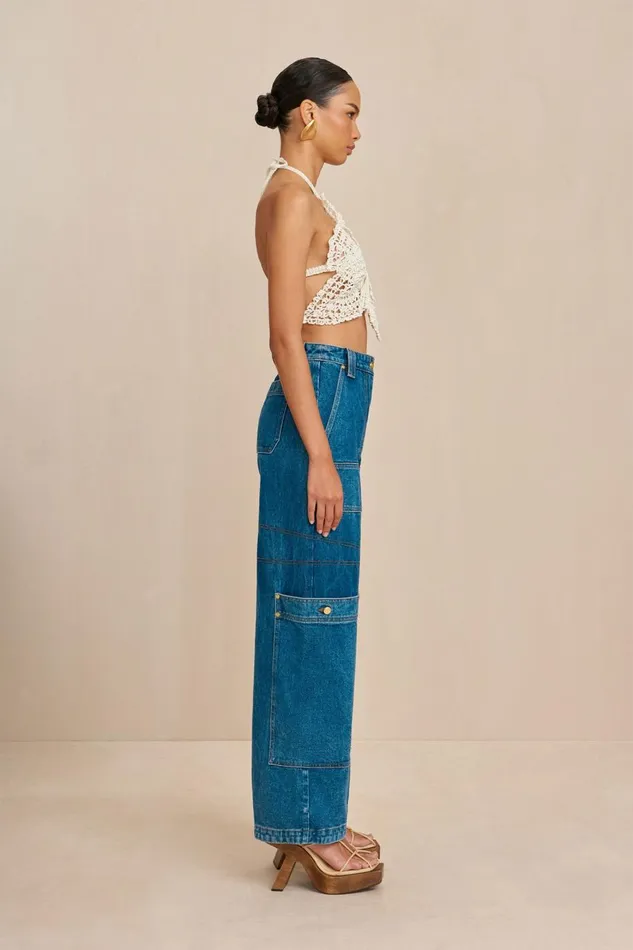 Women Cult Gaia Knits DARLENA CROCHET TOP 8211 OFF WHITE
