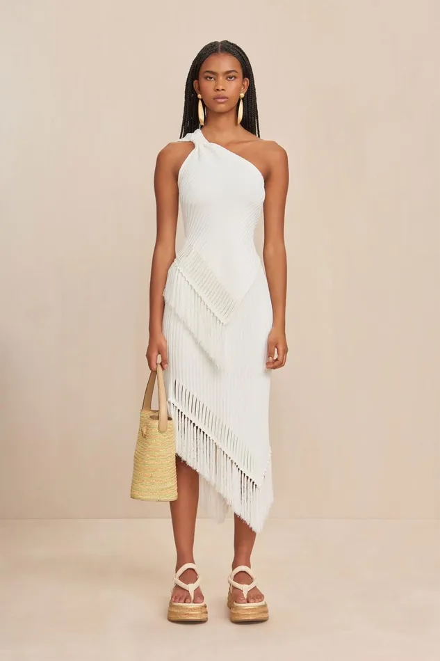 Women Cult Gaia Knits TONISHA KNIT SKIRT 8211 OFF WHITE