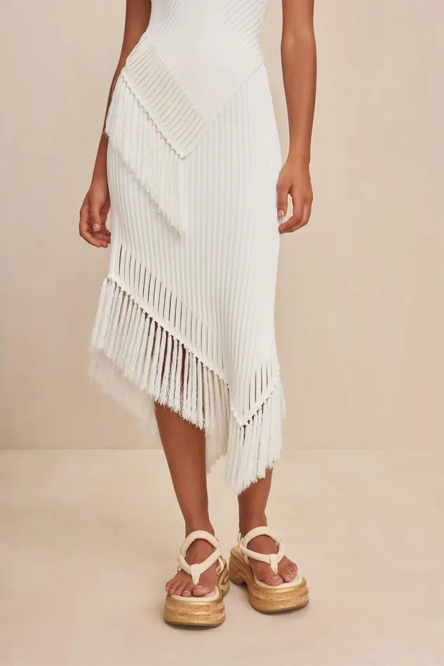 Women Cult Gaia Knits TONISHA KNIT SKIRT 8211 OFF WHITE Women Cult Gaia Knits TONISHA KNIT SKIRT 8211 OFF WHITE