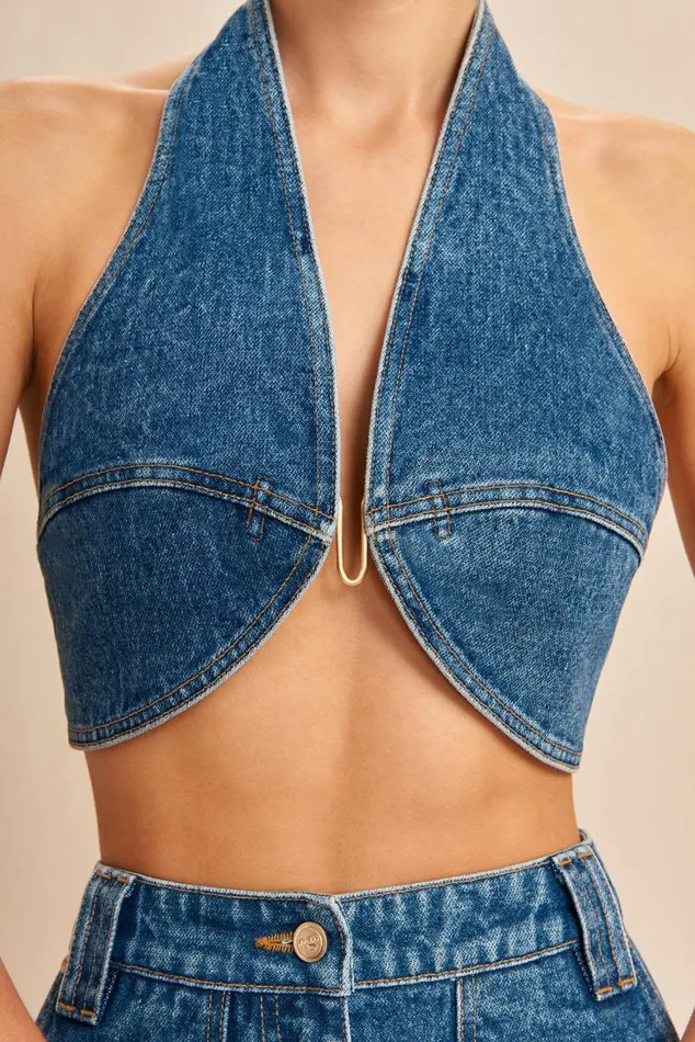Women Cult Gaia Tops DIEM TOP 8211 INDIGO
