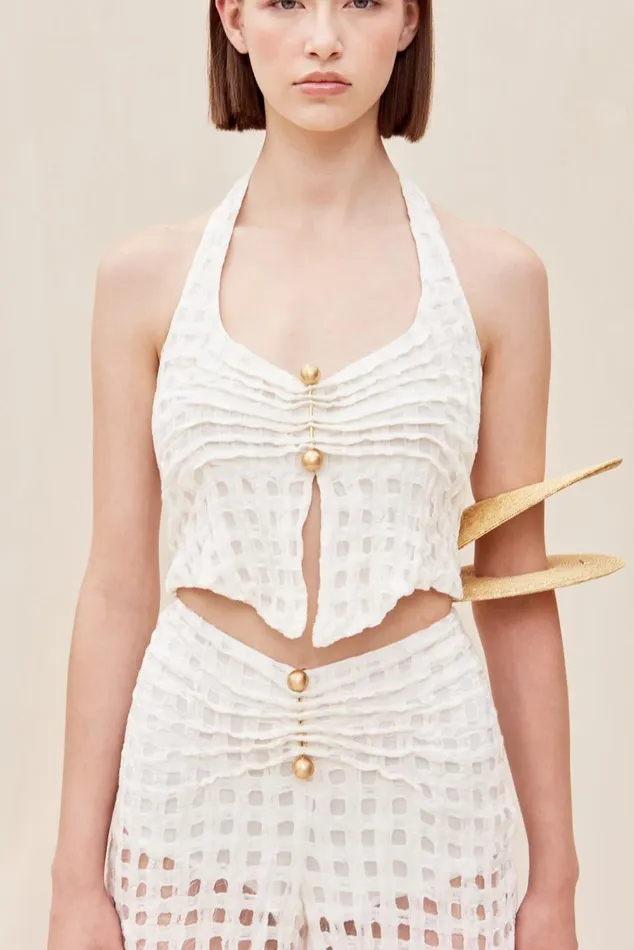 Women Cult Gaia Tops ELLIN TOP 8211 OFF WHITE