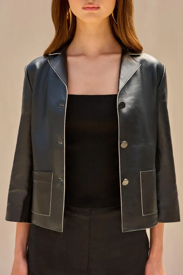 Women Cult Gaia Tops LAYTON BLAZER 8211 BLACK
