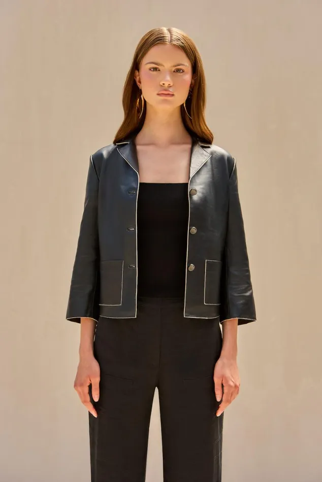Women Cult Gaia Tops LAYTON BLAZER 8211 BLACK