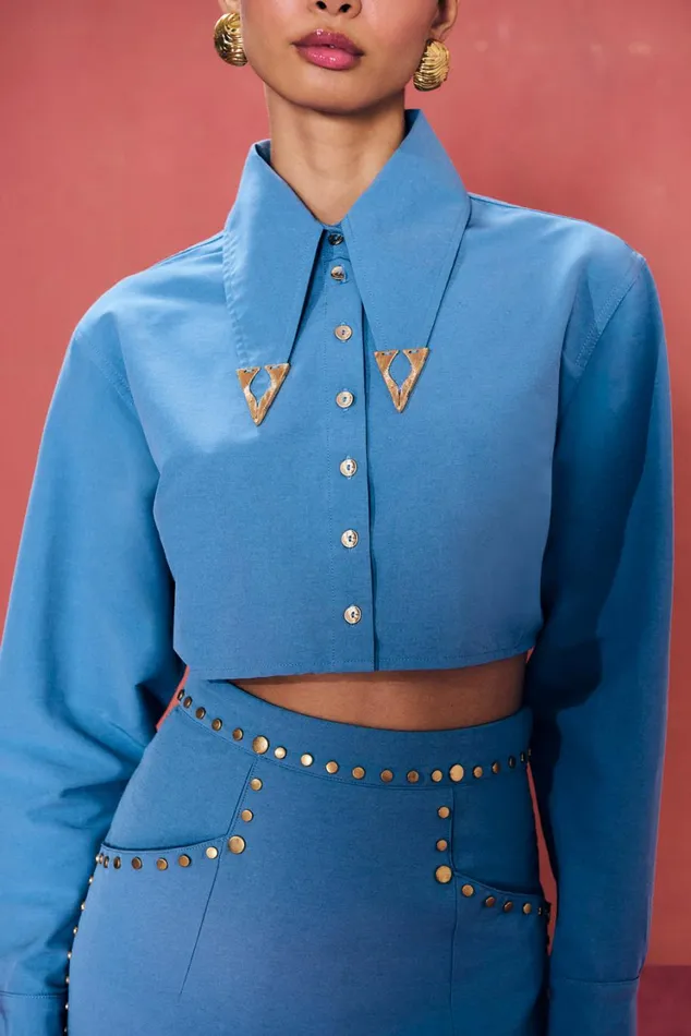 Women Cult Gaia Tops MONIQUE TOP 8211 DUSTED INDIGO