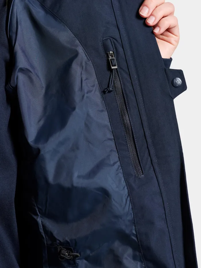 Women Dark Night Blue Didriksons Spring Jackets