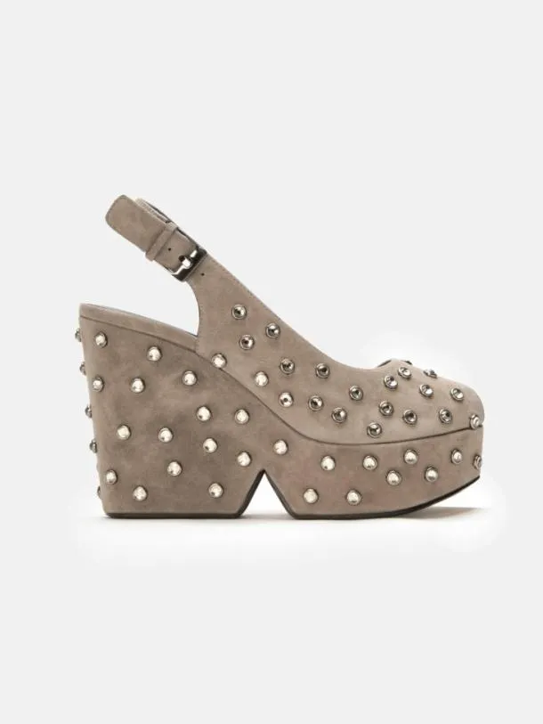 Women DAVINA Suede Stone Clergerie Wedges