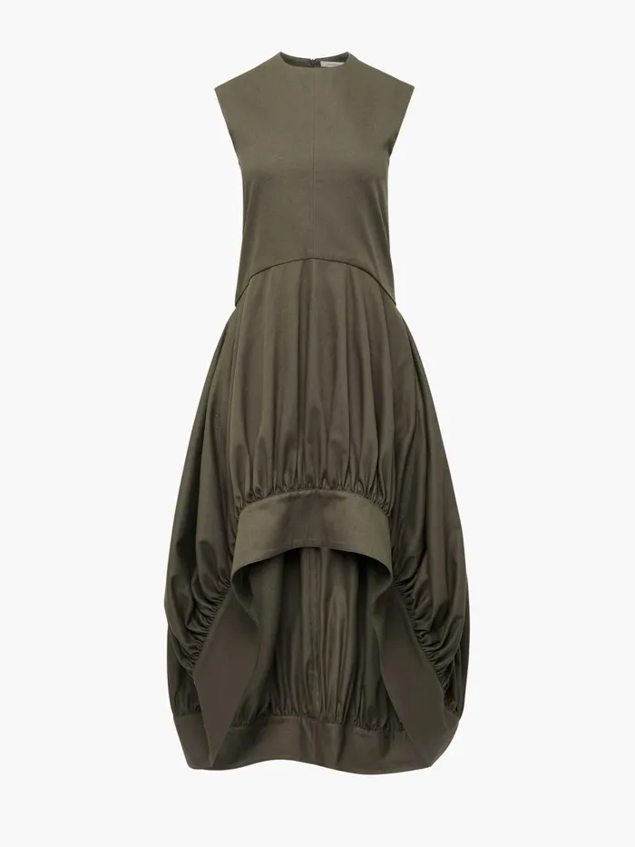 Women Dresses JW Anderson BALLOON HEMLINE DRESS Khaki