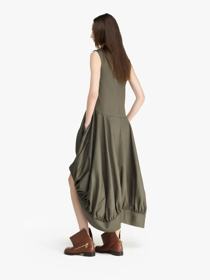 Women Dresses JW Anderson BALLOON HEMLINE DRESS Khaki Women Dresses JW Anderson BALLOON HEMLINE DRESS Khaki