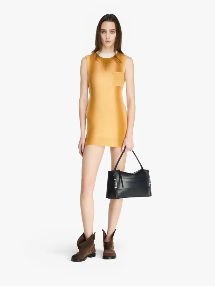 Women Dresses JW Anderson MINI SHIFT DRESS Light Tobacco Women Dresses JW Anderson MINI SHIFT DRESS Light Tobacco