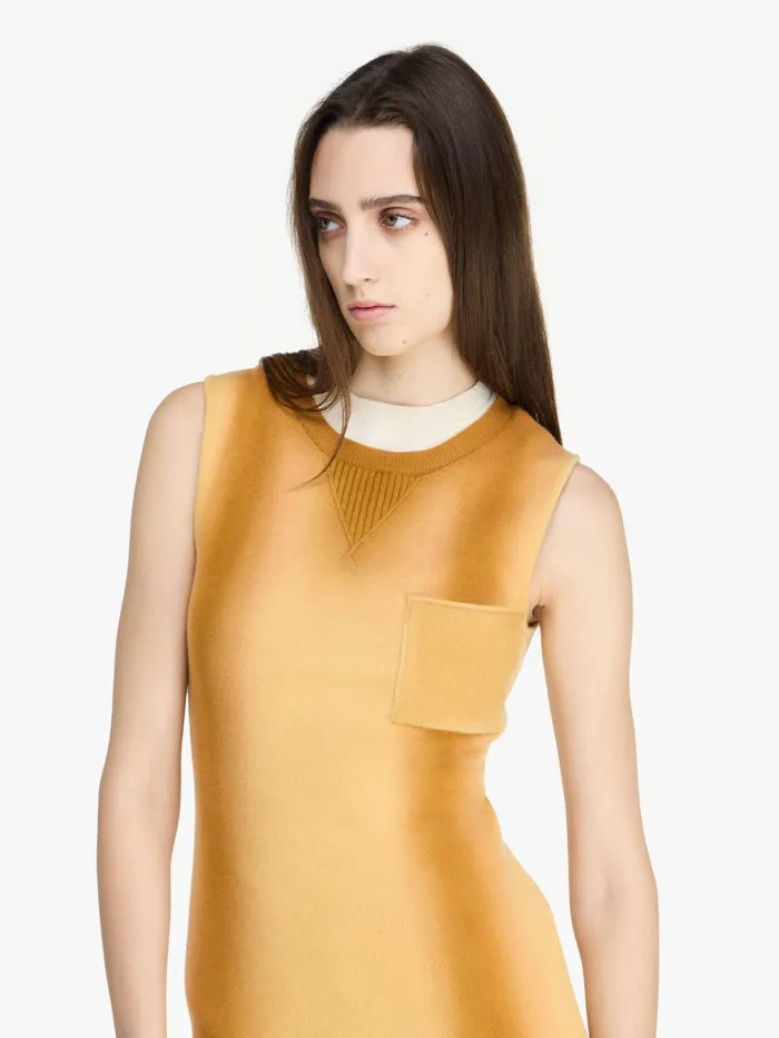 Women Dresses JW Anderson MINI SHIFT DRESS Light Tobacco Women Dresses JW Anderson MINI SHIFT DRESS Light Tobacco