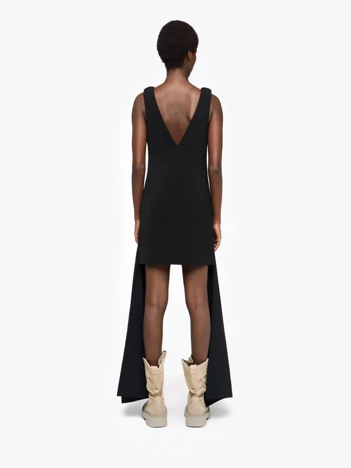 Women Dresses JW Anderson VNECK DRAPED MINI DRESS Black Women Dresses JW Anderson VNECK DRAPED MINI DRESS Black