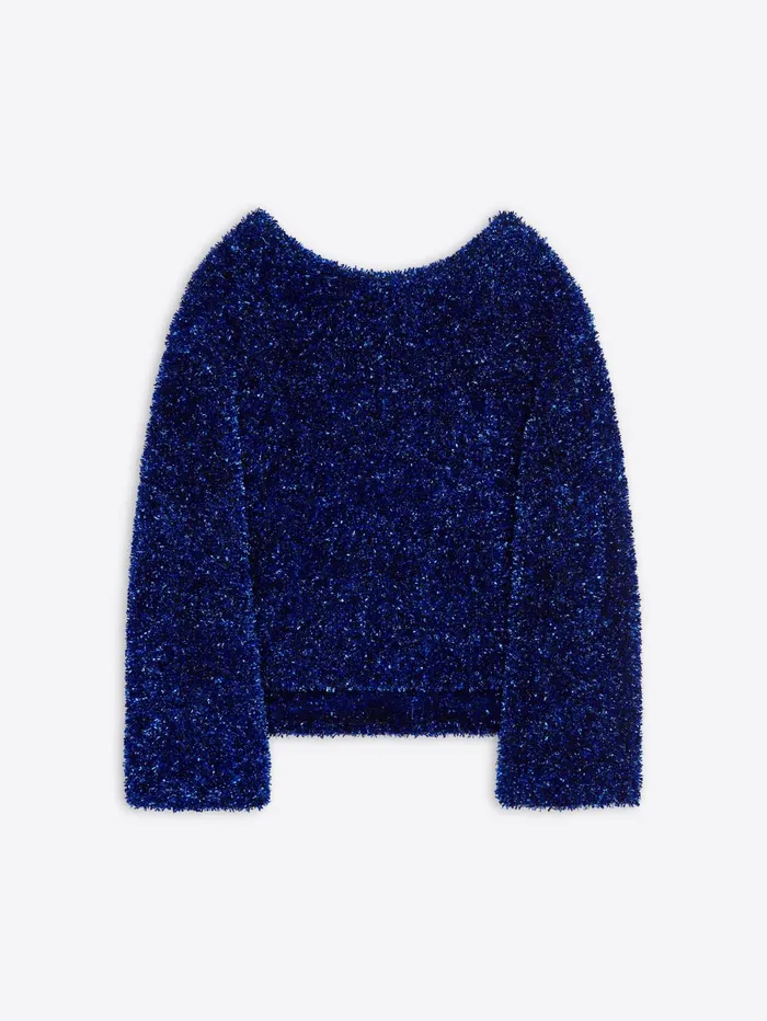 Women Dries Van Noten Knitwear Metallized Sweater