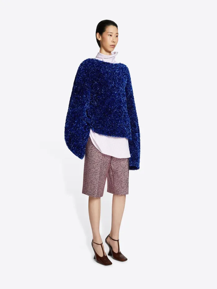Women Dries Van Noten Knitwear Metallized Sweater