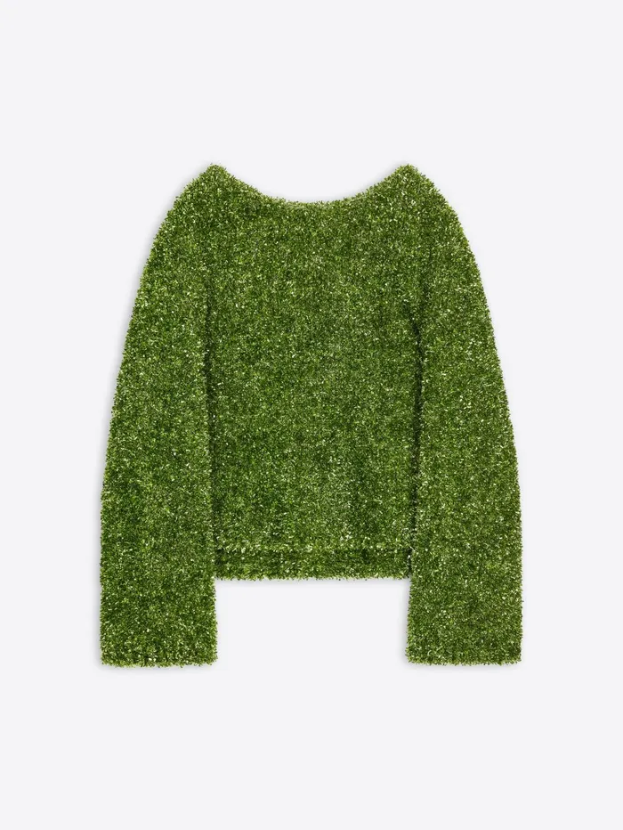 Women Dries Van Noten Knitwear Metallized Sweater