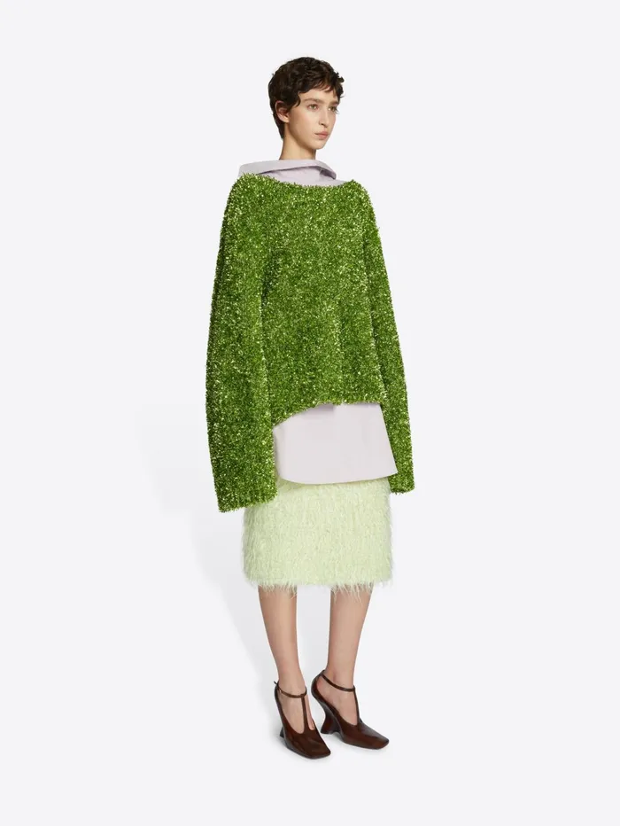 Women Dries Van Noten Knitwear Metallized Sweater