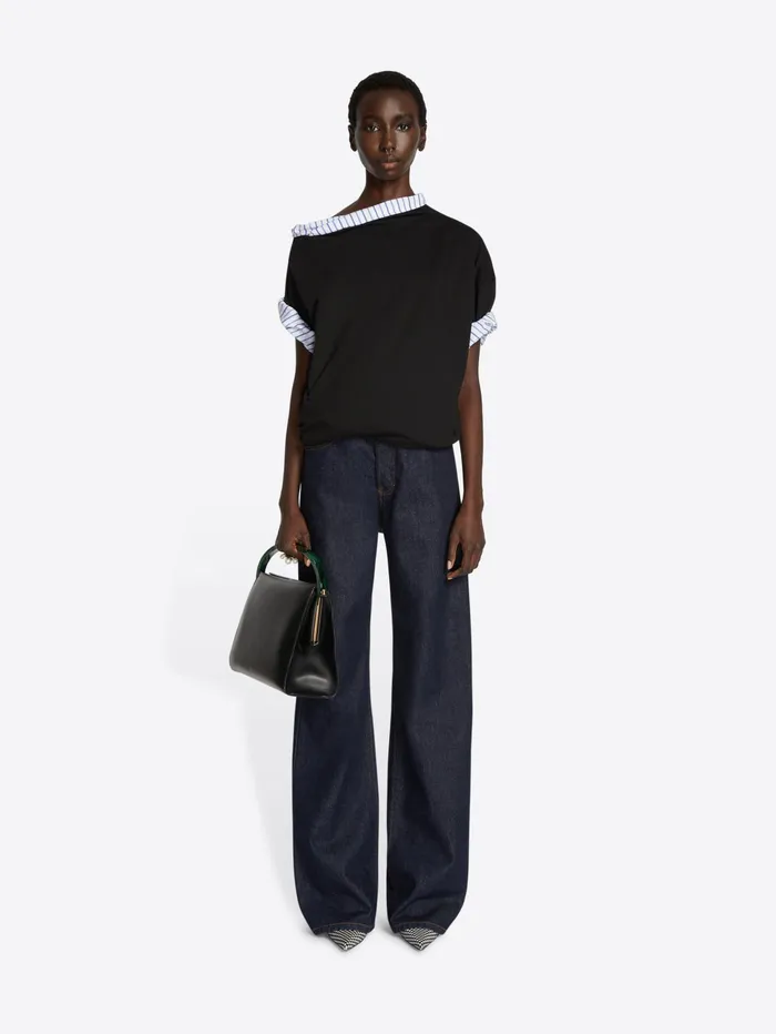 Women Dries Van Noten Pants Wide Jeans