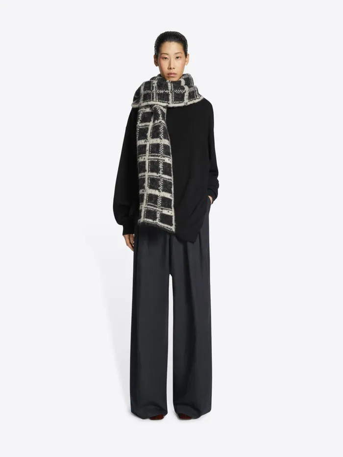 Women Dries Van Noten Scarves and Foulards Checked Scarf